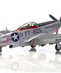Side view of F 51D Mustang Model Kit 1 48 Scale Plastic Airplane For Adults And Kids Skill Level 3 WW2 Fighter Aircraft Model.