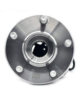 Front view of Front Wheel Hub And Bearing Assembly With ABS, 5 Lug, Direct Fit For 2004-2012 Chevrolet Malibu, set of 2