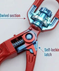 Grade 80 Forged Swivel Self Locking Hook For Three Eighths Inch Chain, 7100 Lb Working Load Limit, Heavy Duty Hoisting Rigging Connector For Lifting And Hoists, swivel section and self-locking latch