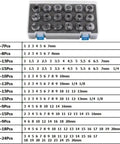 High Precision 65Mn Steel ER32 Spring Collet Chuck Set With Nuts For CNC Machines 1-16mm Range in storage case.