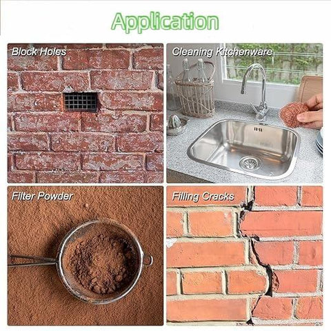 Applications of Heavy Duty Pure Copper Mesh Sheet 9.8 By 9.8 Inch 200 Mesh for blocking holes, cleaning, filtering, and filling cracks.