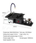 Kickass Heavy Duty Bench Buffer Polisher Slick Multifunction Tabletop Polishing Jade Carving Drill Rig With Juiced 2500w Motor Precision Chuck dimensions and features