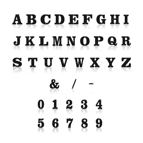 3 Inch Black Metal House Numbers And Letters With Nail Kit For Garden Door Mailbox Decor Easy To Install Modern Address Numbers For Homes