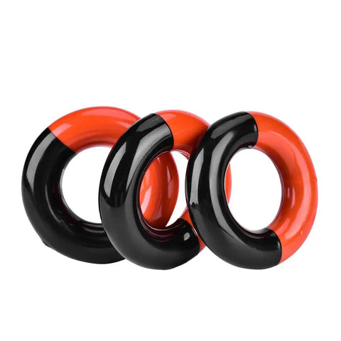 Grip Trainer With Swing Analyzer Kit Featuring Three Steel Weighted Rings For Driver Weight, Swing Weight Ring, Golf Training Accessory