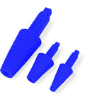 Leakproof Cleaning Plugs For Glassware Storage And Odor Control Blue Hands Free No Contact Cleaning Keeps Odors Locked Fast Cleanup Reusable Odor Proof Seals For Easy Storing And Quick Glass Cleaning, blue silicone plugs in 3 sizes
