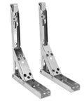 8 Inch Folding Shelf Bracket Wall Mount Heavy Duty Maximum Load 45Kg Cold Rolled Steel Collapsible Shelf Support