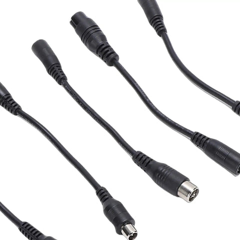 Universal Electric Scooter Charger Adapter Cable Kit With Multi Compatible Male To Female Connectors For Hoverboards Self Balancing Scooters And Electric Bikes Flame Retardant PVC Brass Conductors