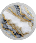 Straight Up Sleek 4 Pack White Marble Cabinet Knobs Rock Solid Round Drawer Pulls With Screws For Dressers Cupboards And Closets Darn Good Quality Hardware Total Room Upgrade, circular pull knob with marble design and gold accents.