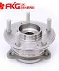 Front view of Rear Wheel Bearing Hub Assembly For AWD SUVs - Fits 2007-2011 Hyundai Santa Fe AWD And Veracruz AWD, 5 Lug
