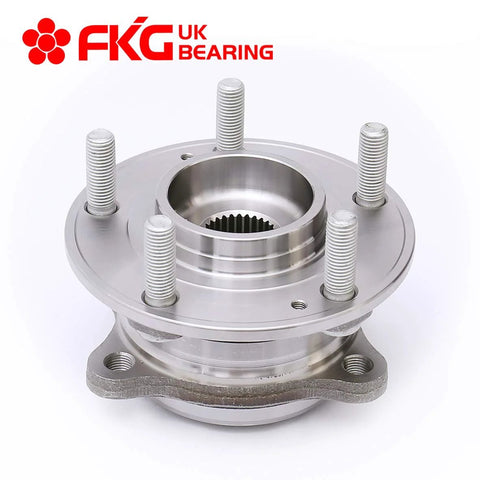 Front view of Rear Wheel Bearing Hub Assembly For AWD SUVs - Fits 2007-2011 Hyundai Santa Fe AWD And Veracruz AWD, 5 Lug