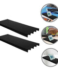 2 Pack Antistatic PCB Storage Rack Kit With Grounding Wrist Strap For ESD Protection, showing black trays and PCB examples in use