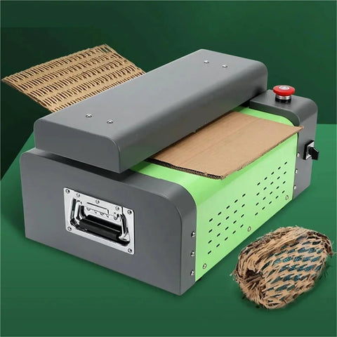 Cardboard Shredder Cutting Machine For Eco Packaging Turns Waste Cartons Into Cushion Mesh Or Strips Recyclable Box Cutter