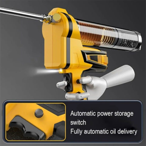 Electric Grease Gun With Lithium Battery Power For Industrial Machinery Lubrication showcasing automatic power switch