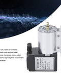 Slick Dc 12v Mini Vacuum Pump Featuring 6w Micro Diaphragm Engineering and Rugged Aluminum Housing for smooth air suction.
