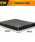 Self-Adhesive Foam Padding Sheets 0.75 Inch Thick Neoprene Vibration Dampening Pads 12 By 8 Inches 4 Pack product size dimensions