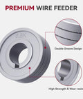 Wire Feeding Wheel 1.0 To 1.2mm Knurled Groove Drive Wheel For Flux Core MIG MAG Welding Machines Heavy Duty Steel Rust Resistant