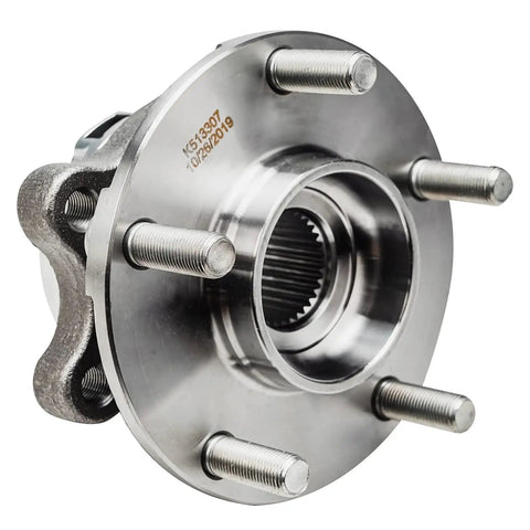 Front Wheel Bearing Hubs Kit for Nissan Murano 2009 to 2017 and 2011 Quest Replacement Hub Assembly Set Pair Hubs Front Left and Right 5 Bolt ABS Encoder Compatible showing close-up of 5-bolt design