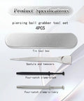 Hella Tight 4 Claw Jewelry Grabber Tool With Heavy Duty Stainless Steel Diamond Tip Pinch Pliers For Knockout Grip On Beads Tiny Screws Ic Chips Water Proof Non Slip Edc Pickup Device Silver Black, tool set in tin box