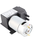 Heavy Duty 12V Mini DC Vacuum Pump Cranks Out Crazy Strong Suction Up To 10 Liters Per Minute While Staying Totally Whisper Quiet For Rough Barn Jobs And Sweet Shop Workflows, showing motor and mounting base.
