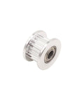 Premium Gt2 Idler Pulley With 20 Teeth And 4mm Bore designed for 6mm timing belts, aluminum construction, shown at an angle.