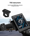 Low Fuss High Precision LCD Display Meter for 24V to 72V Electric Bikes and Scooters, UART No 2 Protocol colorful control panel