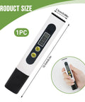 Digital Water Tester For Drinking Water Three In One Meter 0 To 9990 PPM Water Quality Tester With Titanium Probe Sensor size 13.7cm