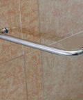 Stainless Steel Glass Shower Door Handle Push And Pull Single Sided 500mm Rustproof Grab Bar Rail Replacement Parts Durable Bathroom Door Knob Kit With No Fuss Install Hardware on glass shower door