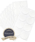 Top Tier Self Adhesive Felt Pads For Tables And Chairs Heavy Duty White Round Floor Glides on adhesive backing sheets.