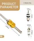 16 Piece Car AC Valve Core Repair Kit For R134a R12 Systems Tool and Valve Core Dimensions