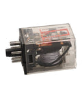 DC 12V Relay With 11 Pin 10A 250VAC Silver Alloy Contacts For Industrial Control Panels Tough As Nails High Temperature Resistant Switch For Reliable Signal Transmission, clear side view