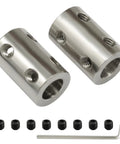 Rigid Shaft Coupler 8mm To 8mm Bore With Steel Connector And M4 Set Screws For 3D Printers Stepper Motors And CNC Machines
