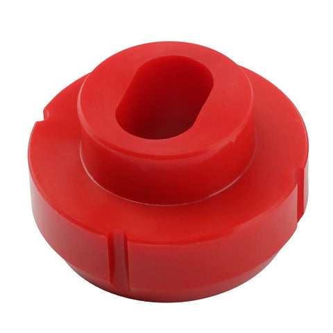Red bushing from Chevy 81-87 Polyurethane Body Cab Mount Bushing Kit 12 Piece Direct Fit Heavy Duty For C10 C20 K10 K20 K30 GMC 1500 2500
