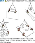 Illustration of Beefy Wide Screw Cam Clamp 50 To 100 Mm Universal Steel Lifter in use with steel plates and beams.