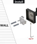 Heavy Duty Stainless Steel Wall Hooks Set, Matte Black Towel Robe Hangers For Bathroom, mounting accessories and tools