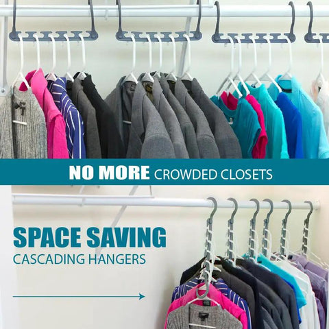 Straight Up Space Saving Closet Hangers With 360 Degree Swivel Design Snag Five Garments Effortlessly For A Zero Drama Closet Refresh That Keeps Tops Wrinkle Free And Properly Stacked