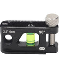 Pro Grade Magnetic Pipe Level Tool For Electrical Conduit Routing Black Die Cast Aluminum with precise level for accurate alignment.