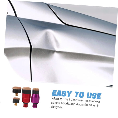 Paintless Dent Repair Kit With Four Metal Tip Tools For Doors And Hoods, Pro Auto Body Hail Damage Repair, Door Ding Fix, Lightweight Portable Sheet Metal Repair Set For Quick, Professional Finish. metal tips for dented car door panel