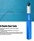 Floor Welding Electrode Leveler Tool With Three Blades, PVC Skiving Knife, Aluminum Alloy Body, Ergonomic Comfort Grip, Blue