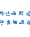 3362P Single Turn Trimmer Potentiometer Kit 50 Pieces Assorted Values 100 Ohm to 1M Ohm on white surface, top view
