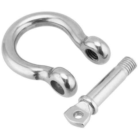 Tough As Nails 15 Pack 1/4 Inch 304 Stainless Steel Screw Pin Shackles, close-up view of individual shackle and pin detailing.