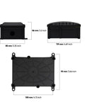 IP67 Outdoor Waterproof Junction Box With 1 In 2 Out Cable Glands Enclosure showing dimensions and rugged design