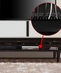 Nine Channel Cable Raceway Kit With Open Slot Duct And Cover For Wall Concealer Cable Management That Hides TV And Computer Wires No Fuss Peel And Stick Mount Nine By Fifteen Point Four Inch Black organizing cables behind media console
