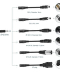42V 2A Electric Scooter Charger Universal Replacement With 7 Plugs, 100-240V Input, 36V 10S Lithium Ion Battery Compatible