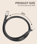 Top Shelf 6 AWG Battery Cable Kit Twenty Inches Of Pure Oxygen Free Copper Wire Paired With Sturdy Three Eighths Terminal Lugs 20-inch black cable
