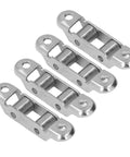 Four stainless steel low noise sliding door rollers and window pulley set.