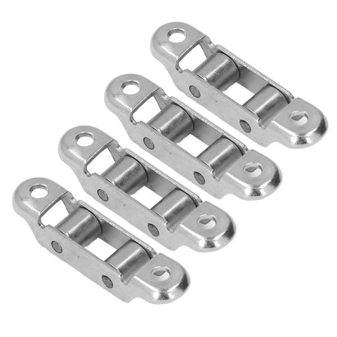 Four stainless steel low noise sliding door rollers and window pulley set.