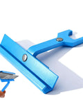 One Hand Magnetic Cleat Clip Tool For HVAC Ductwork TDC TDF PPC PPF Clips, 4 Inch Handle, steel tool on white background