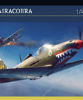 One Forty-Eighth Scale P-39N Airacobra Plastic Model Kit, detailed cockpit, separate doors and rudder, unpainted assembly