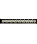Front view of Racing RC Car Roof Light Bar Kit 95mm LED Beads For 1/10 And 1/8 Scale Crawlers Upgrades Compatible With Axial SCX10 Wraith