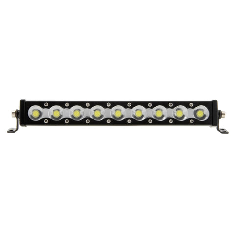 Front view of Racing RC Car Roof Light Bar Kit 95mm LED Beads For 1/10 And 1/8 Scale Crawlers Upgrades Compatible With Axial SCX10 Wraith